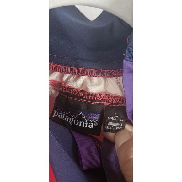 Vintage Patagonia Rare Nylon Kayak Fishing Jacket Sz L red pullover 100% Nylon - Picture 5 of 10